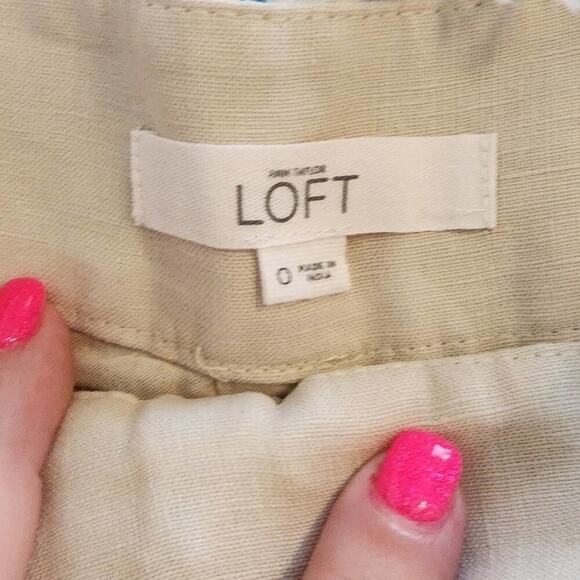 LOFT the Riviera floral cottage embroidered shorts size 0 - Picture 7 of 11